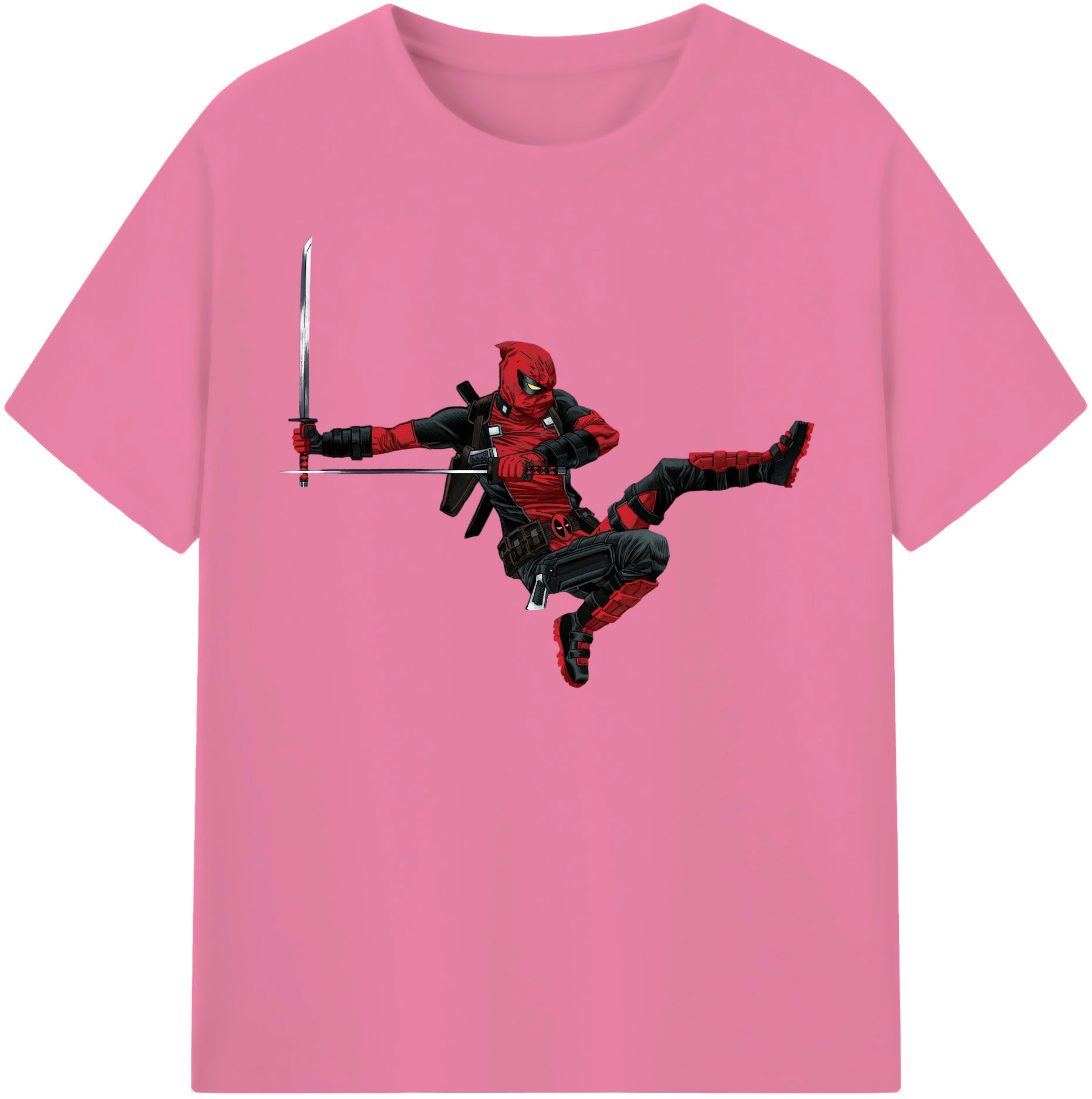 （画像用） Deadpool デッドプール 綿100％半袖Tシャツ（フロントプリント）